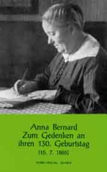 Anna Bernard - Zum Gedenken an ihren 130. Geburtstag